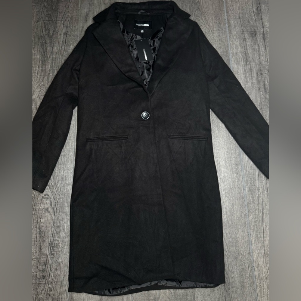 Fashion Nova Black Trench Coat